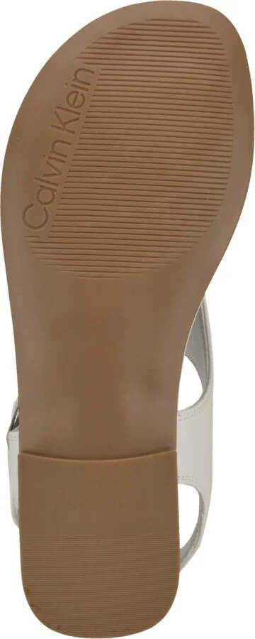Calvin Klein Women's Moraca Buckle T-Strap Flat Sandals - Image 10