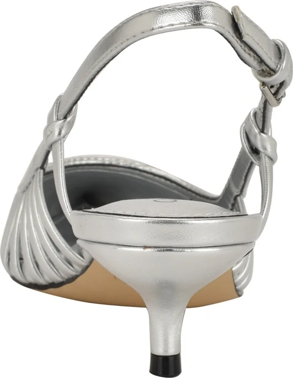 Calvin Klein Women's Movella Kitten Heel Slingback Pumps - Image 3