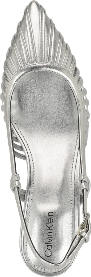 Calvin Klein Women's Movella Kitten Heel Slingback Pumps - Image 4