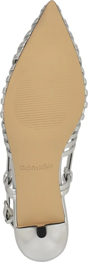Calvin Klein Women's Movella Kitten Heel Slingback Pumps - Image 5