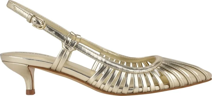 Calvin Klein Women's Movella Kitten Heel Slingback Pumps - Image 6