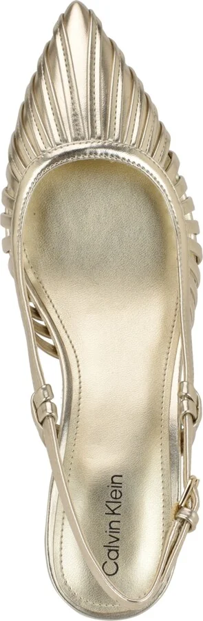 Calvin Klein Women's Movella Kitten Heel Slingback Pumps - Image 8