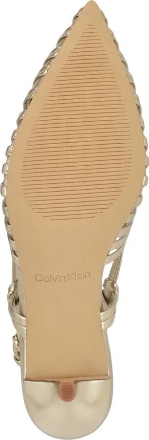Calvin Klein Women's Movella Kitten Heel Slingback Pumps - Image 9