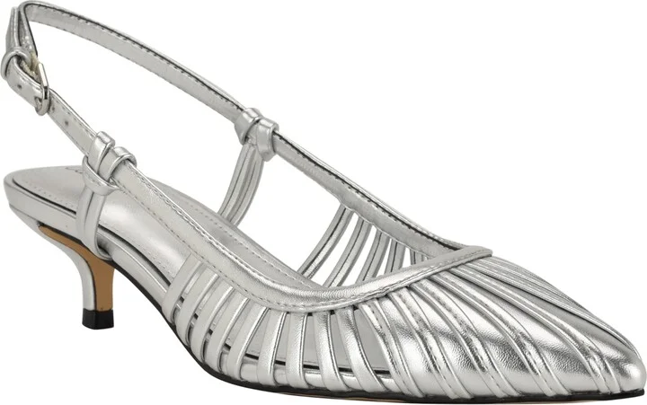 Calvin Klein Women's Movella Kitten Heel Slingback Pumps
