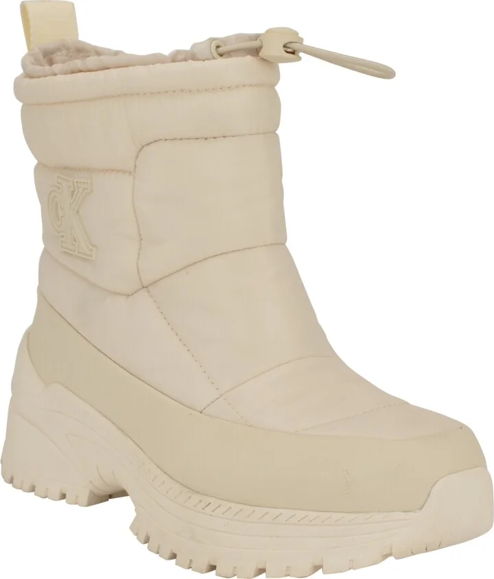 Calvin Klein Women's Nelsa Round Toe Casual Lug Sole Booties