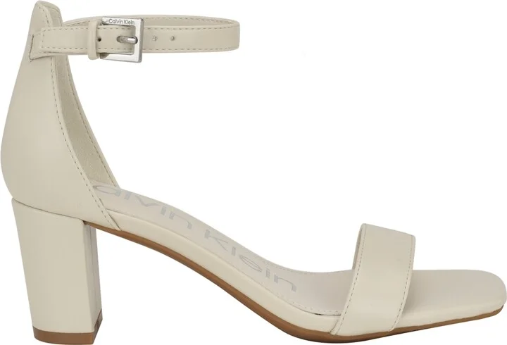 Calvin Klein Women's Nolene Ankle Strap Block Heel Sandals - Image 10