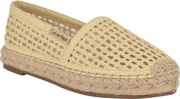 Calvin Klein Women's Presley Woven Slip-On Espadrilles