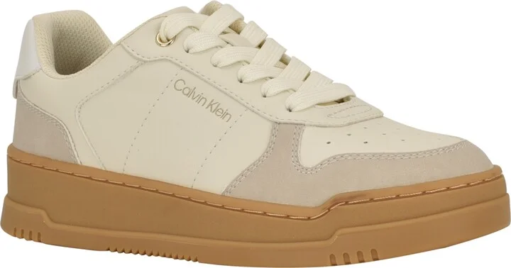 Calvin Klein Women's Prizin Round Toe Sneakers