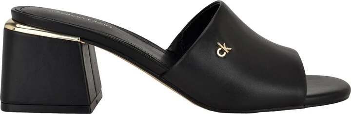 Calvin Klein Women's Rowena Block Heel Slip-On Sandals - Image 10