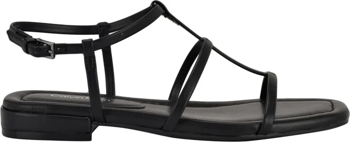 Calvin Klein Women's Sallia Strappy Caged Flat Sandals - Image 2