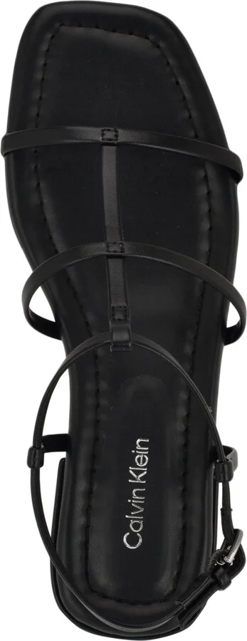 Calvin Klein Women's Sallia Strappy Caged Flat Sandals - Image 4