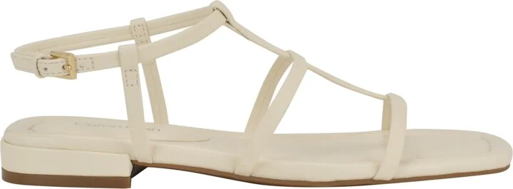 Calvin Klein Women's Sallia Strappy Caged Flat Sandals - Image 6