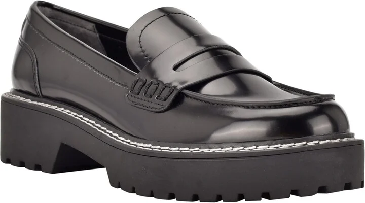Calvin Klein Women's Suzie Casual Lug Sole Loafers