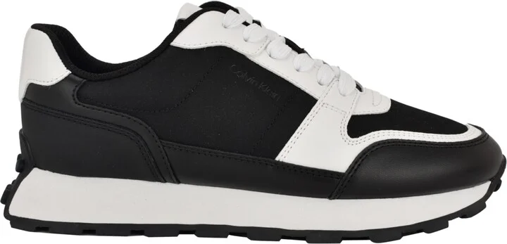 Calvin Klein Women's Tulay Lace-Up Sneakers - White/Beige - Image 6