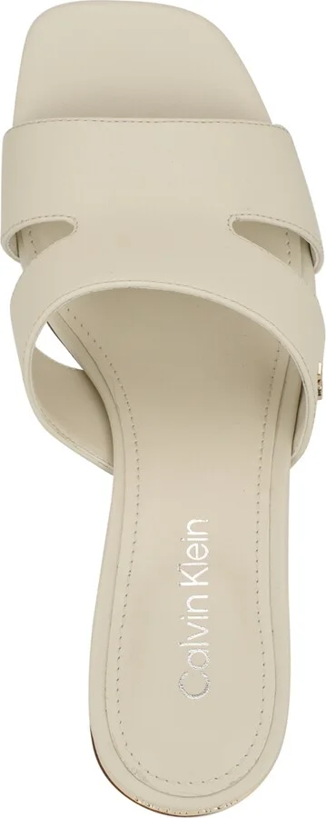Calvin Klein Women's Valery Logo Block Heel Slide Sandals - Image 4