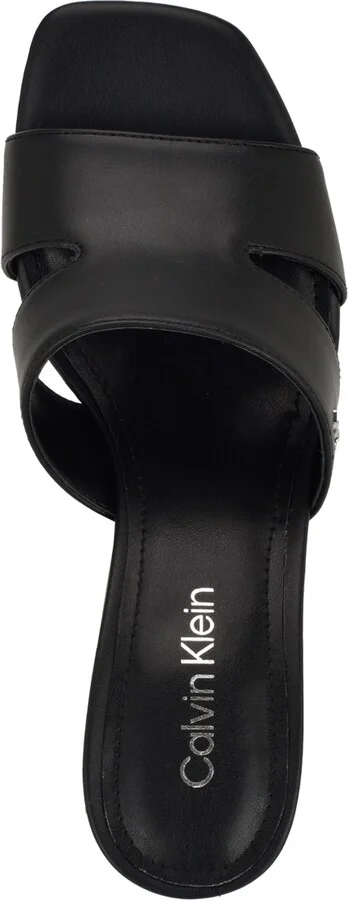 Calvin Klein Women's Valery Logo Block Heel Slide Sandals - Image 8