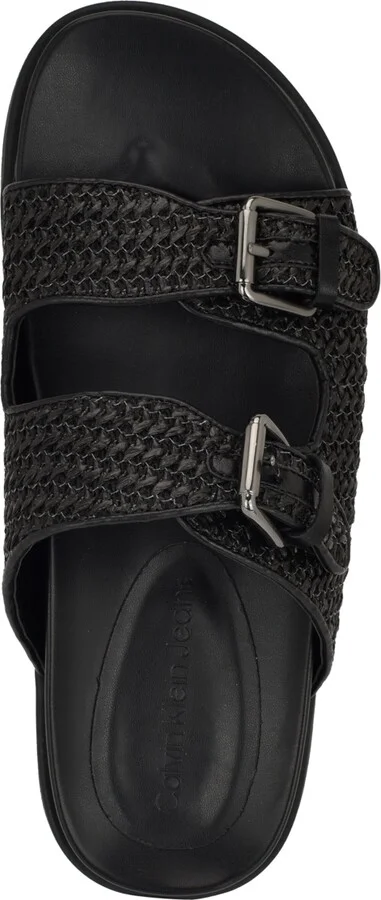 Calvin Klein Women's Vibe Double Band Slip-On Flat Sandals - Image 8
