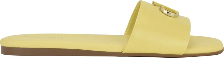 Calvin Klein Women's Yancie Logo Flat Slide Sandals - Image 2