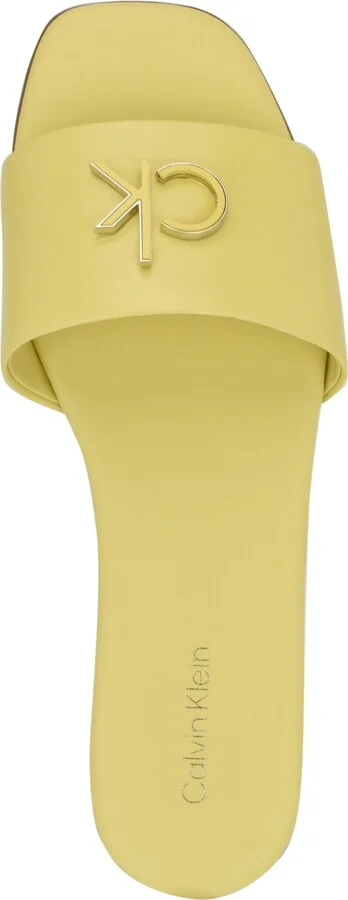 Calvin Klein Women's Yancie Logo Flat Slide Sandals - Image 4