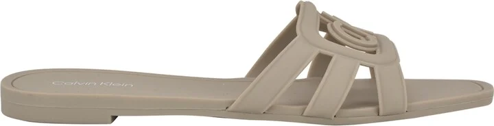 Calvin Klein Women's Yoana Logo Slip-On Jelly Flat Sandals - Image 6
