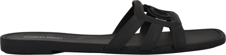 Calvin Klein Women's Yoana Logo Slip-On Jelly Flat Sandals - Image 10