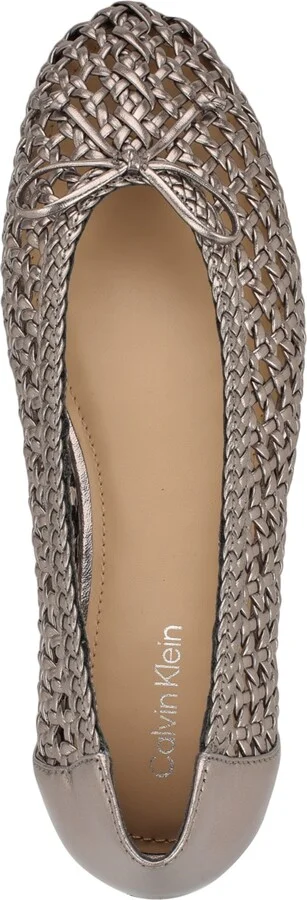 Calvin Klein Women's Zatoria Woven Ballet Flats - Image 3