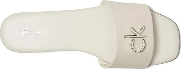 Calvin Klein Yancie Women's Sandals Ivory : 6 M, Synthetic - Image 2