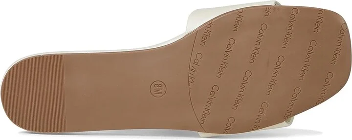 Calvin Klein Yancie Women's Sandals Ivory : 6 M, Synthetic - Image 3