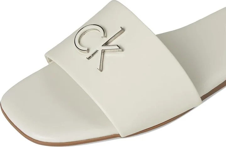 Calvin Klein Yancie Women's Sandals Ivory : 6 M, Synthetic - Image 7