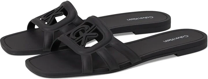 Calvin Klein Yoana Women's Sandals Black : 6 M, Synthetic