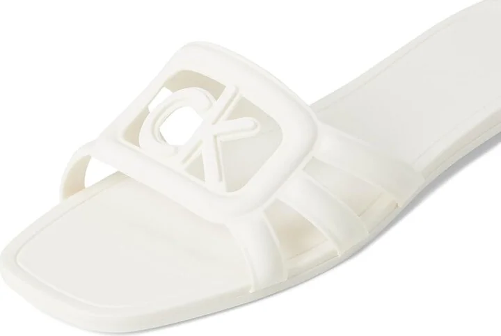 Calvin Klein Yoana Women's Sandals Ivory : 10 M, Synthetic - Image 7