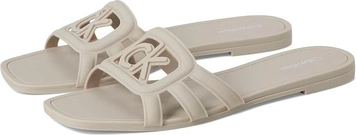 Calvin Klein Yoana Women's Sandals Light Natural : 9 M, Synthetic