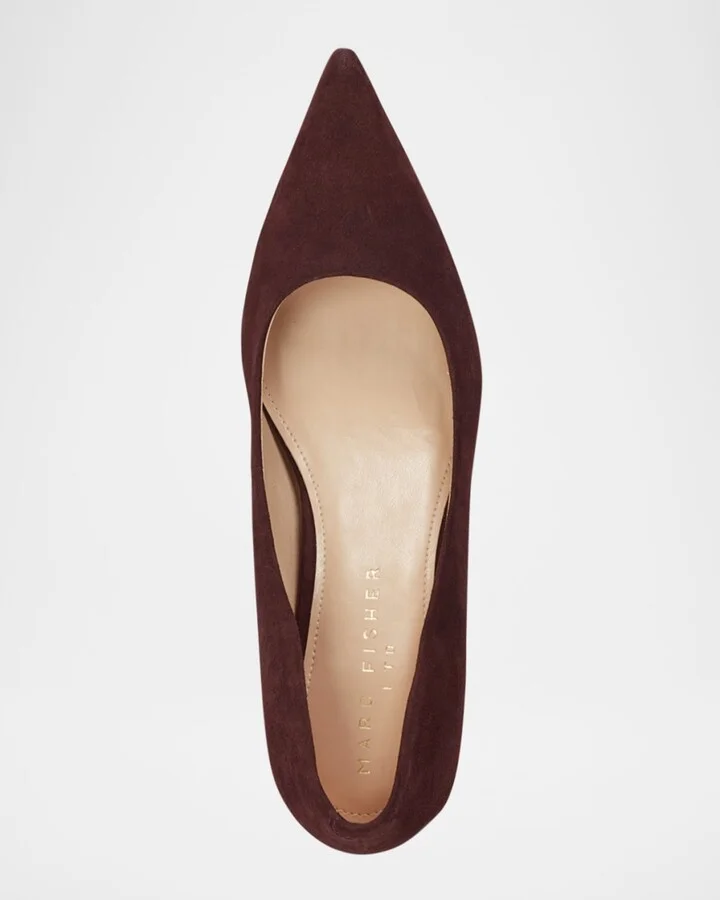 Calynna Suede Kitten-Heel Pumps - Image 5