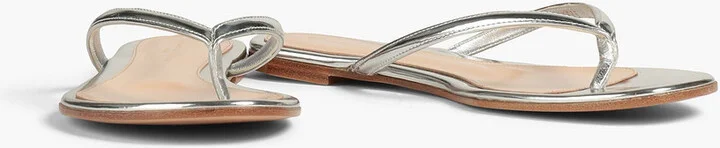 Calypso mirrored-leather sandals - Image 2