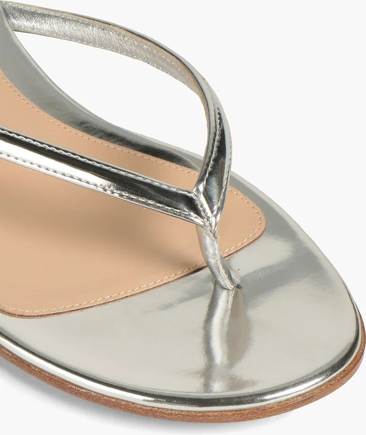 Calypso mirrored-leather sandals - Image 4