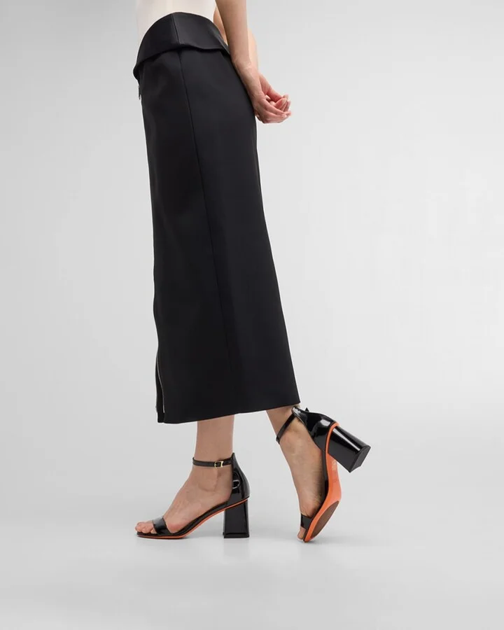 Calypso Patent Ankle-Strap Sandals - Image 5