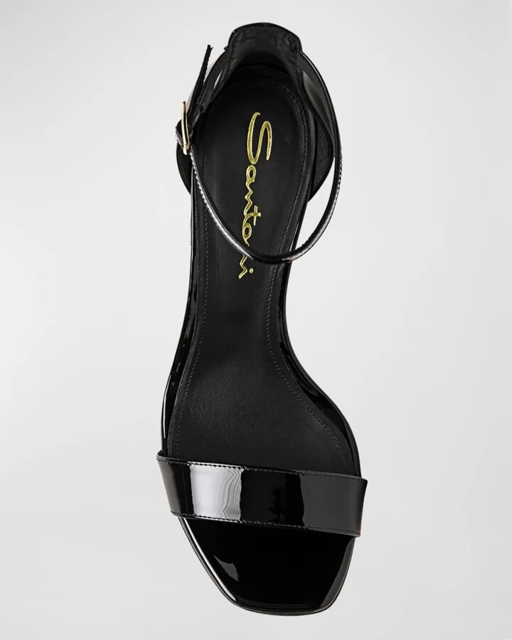 Calypso Patent Ankle-Strap Sandals - Image 7