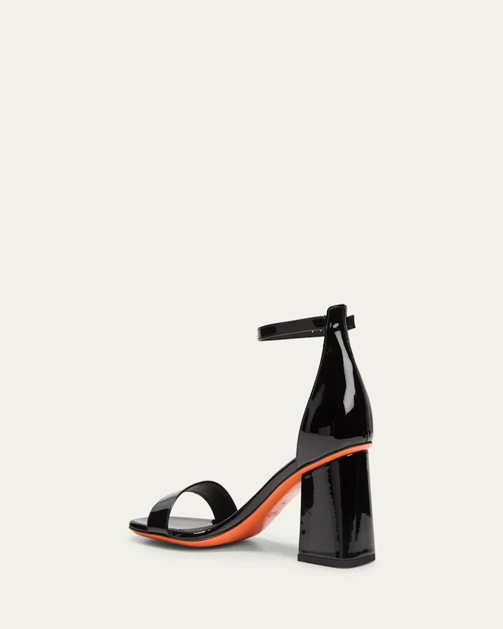 Calypso Patent Ankle-Strap Sandals - Image 4