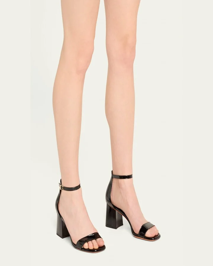 Calypso Patent Ankle-Strap Sandals - Image 7