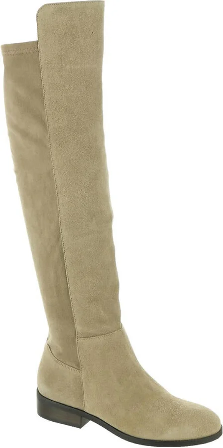 Calypso Womens Pull On Leather Over-The-Knee Boots