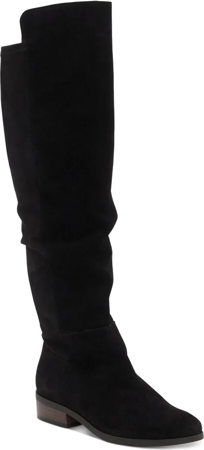 Calypsow Womens Suede Tall Knee-High Boots