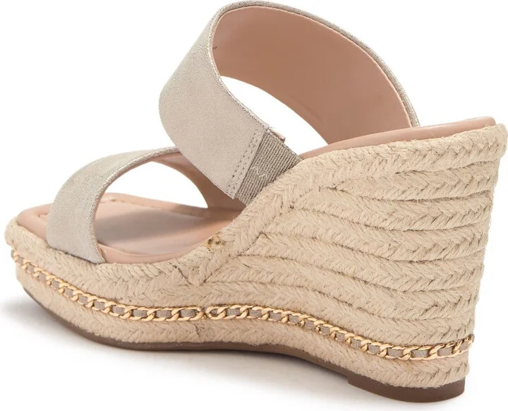 Cambia Chain Espadrille Platform Wedge Mule - Image 2