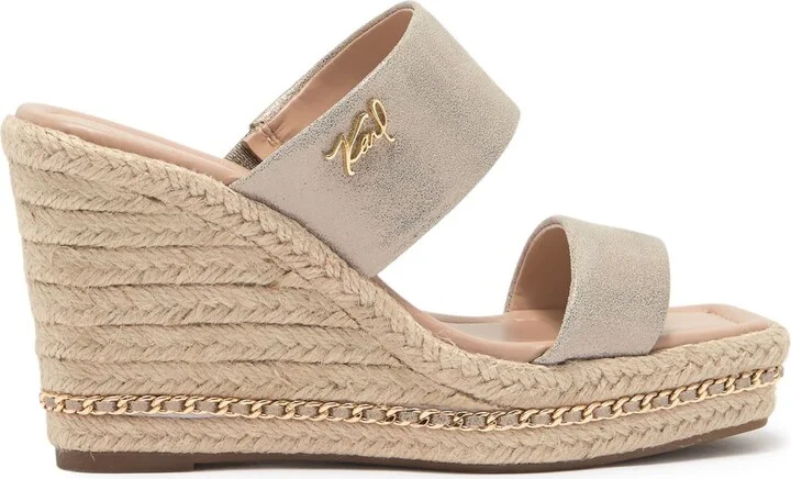 Cambia Chain Espadrille Platform Wedge Mule - Image 3