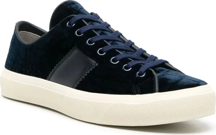 Cambridge crocodile-effect leather sneakers - Image 2