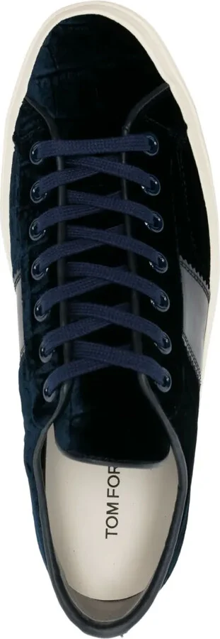 Cambridge crocodile-effect leather sneakers - Image 4