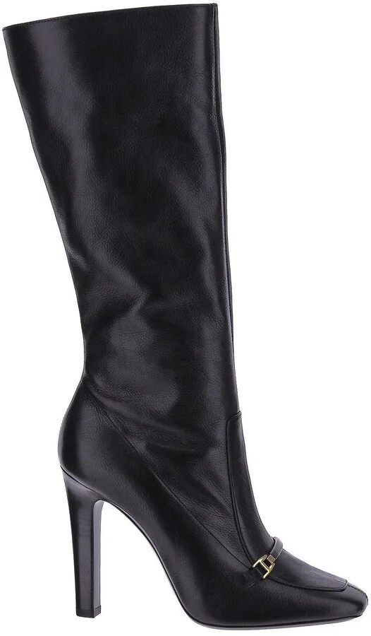 Camden Boots In Shiny Grained Leather