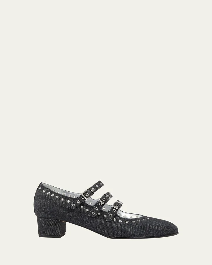 Camden Denim Mary Jane Trio Pumps