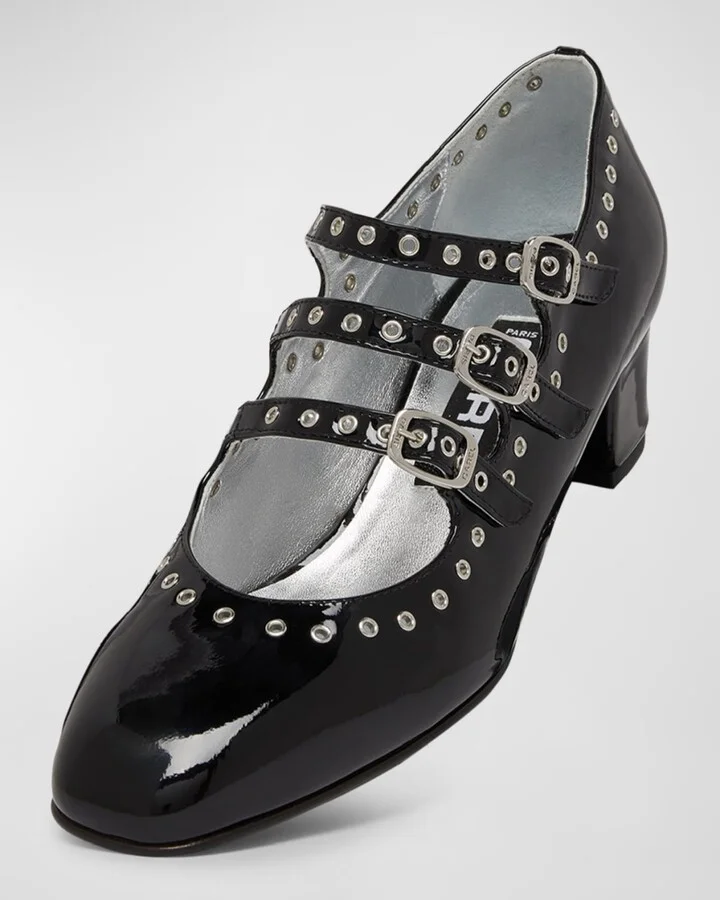 Camden Grommet Patent Mary Jane Pumps - Image 3