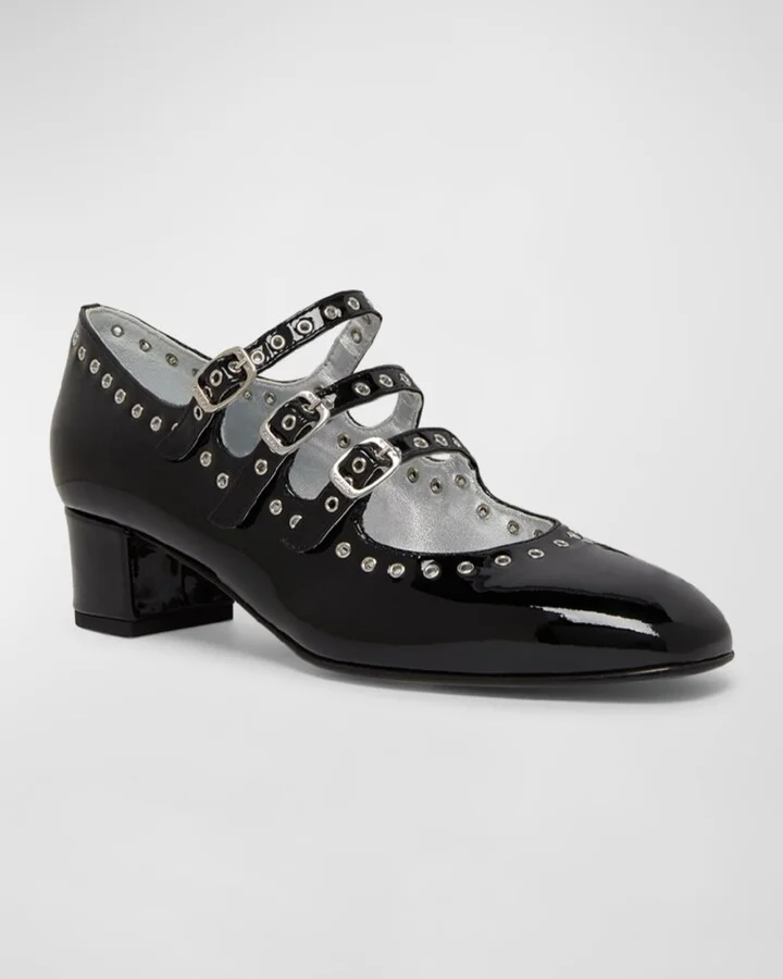 Camden Grommet Patent Mary Jane Pumps - Image 4