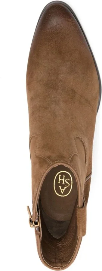 Camel Brown Calf Suede Fame Boots - Image 2
